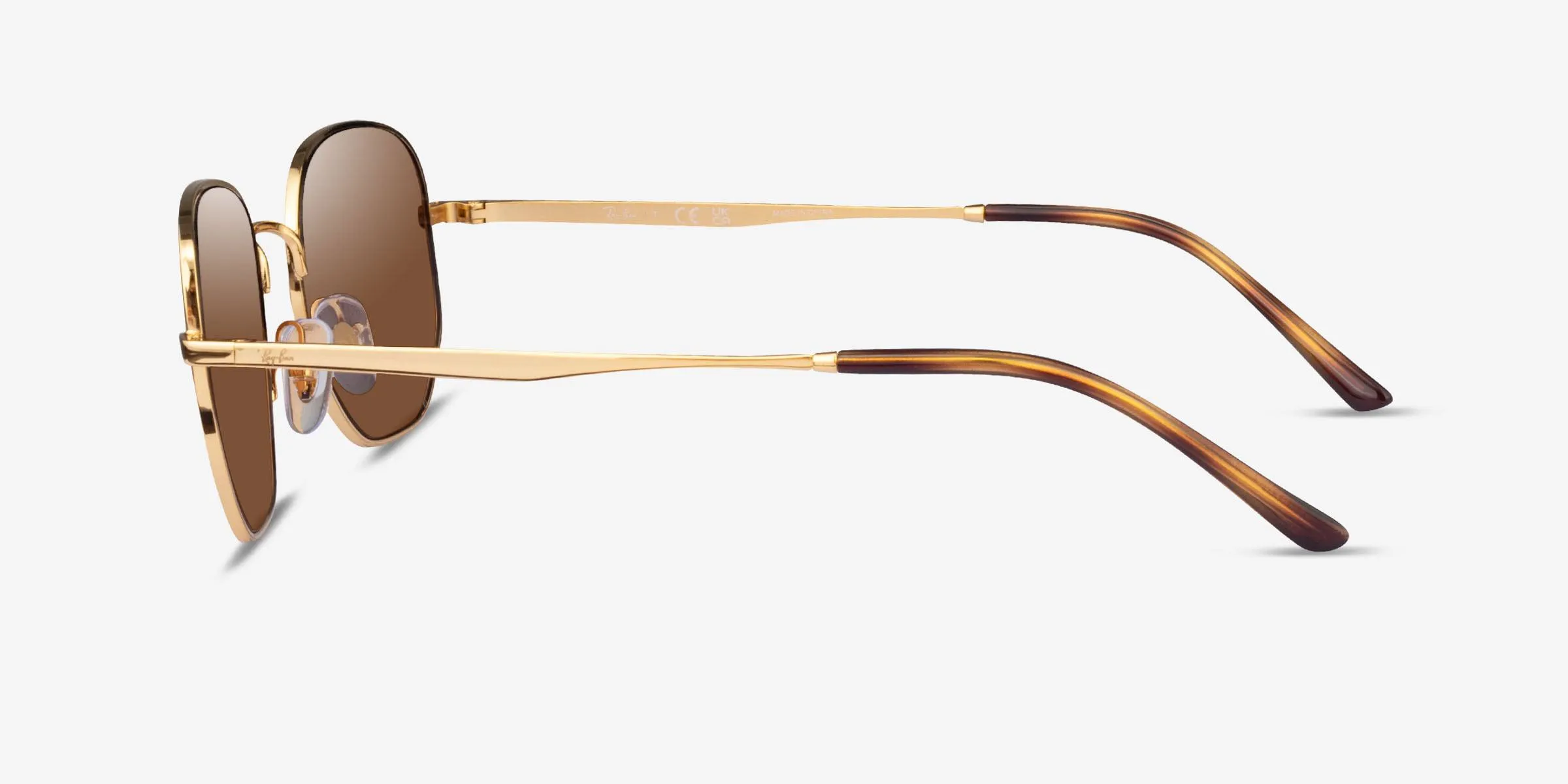 Ray-Ban Hexagonal Gold Brown