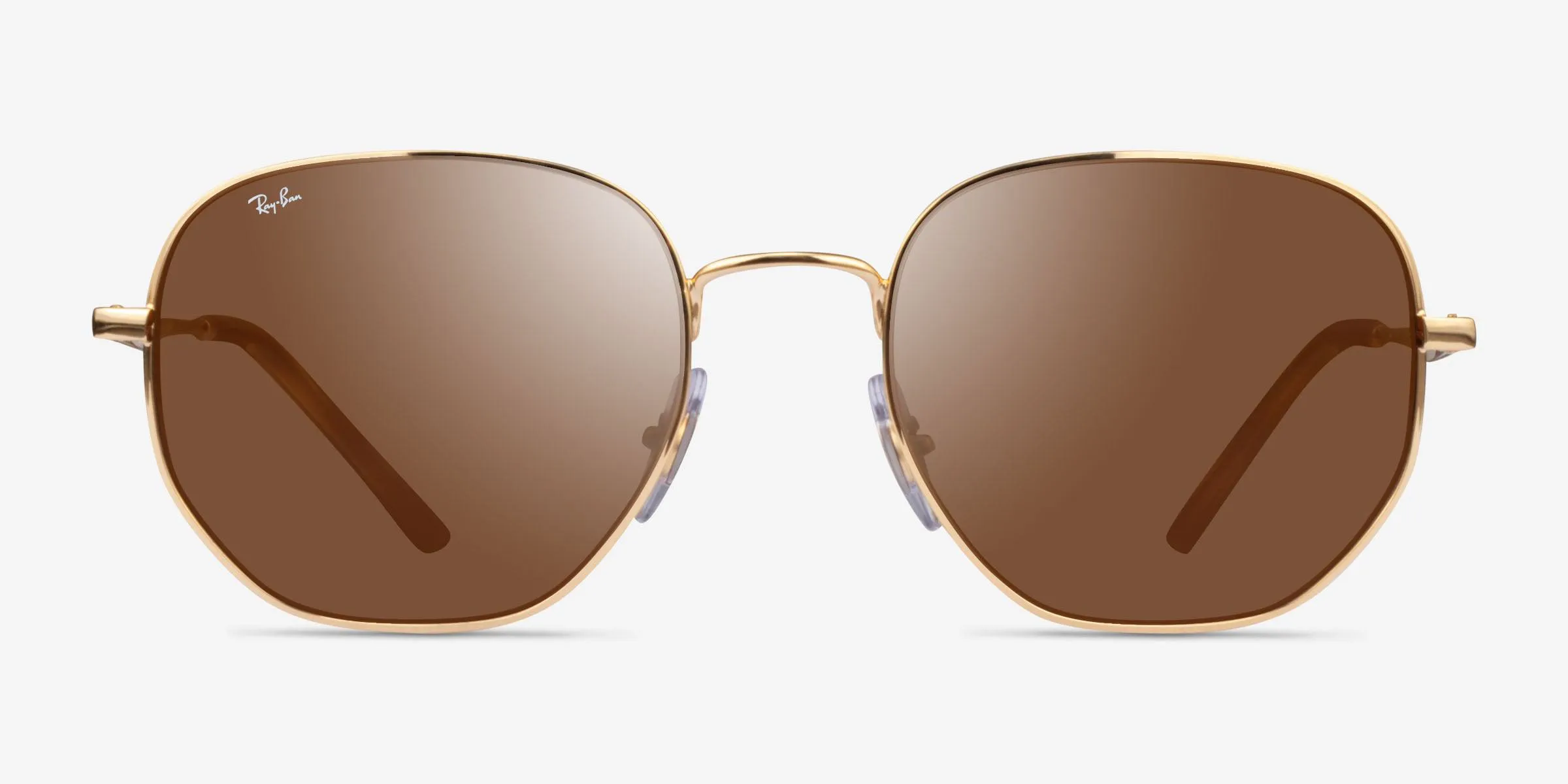 Ray-Ban Hexagonal Gold Brown